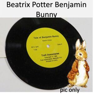 Tale of Benjamin Bunny by Beatrix Potter LP Vinyl Record 33 1/3 RPM